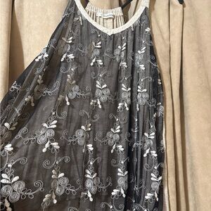 Maurices Black and White Floral Blouse